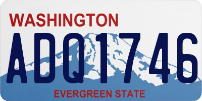 WA license plate ADQ1746