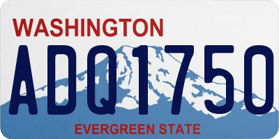 WA license plate ADQ1750