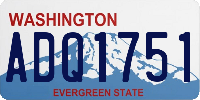 WA license plate ADQ1751