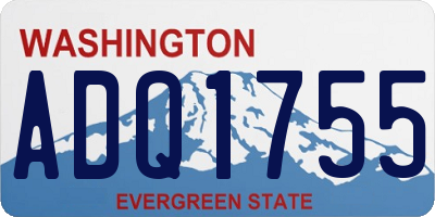 WA license plate ADQ1755