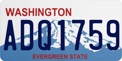 WA license plate ADQ1759