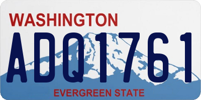 WA license plate ADQ1761