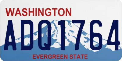 WA license plate ADQ1764