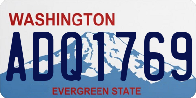 WA license plate ADQ1769