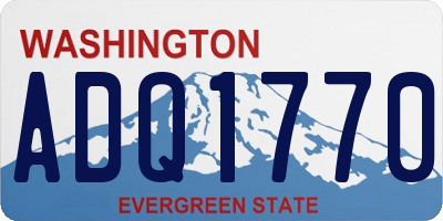 WA license plate ADQ1770