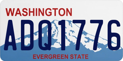 WA license plate ADQ1776