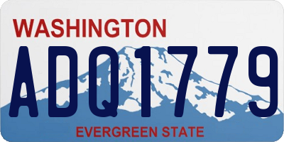 WA license plate ADQ1779