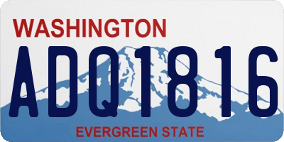 WA license plate ADQ1816