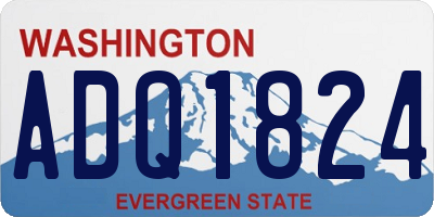 WA license plate ADQ1824
