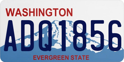WA license plate ADQ1856