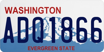WA license plate ADQ1866