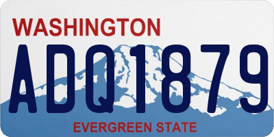 WA license plate ADQ1879