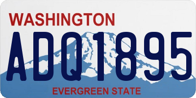 WA license plate ADQ1895