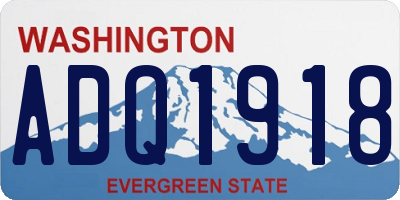 WA license plate ADQ1918