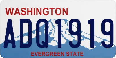 WA license plate ADQ1919