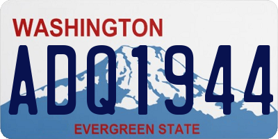 WA license plate ADQ1944