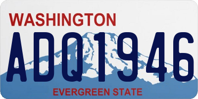 WA license plate ADQ1946