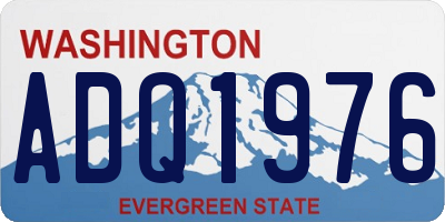 WA license plate ADQ1976