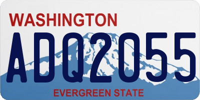 WA license plate ADQ2055