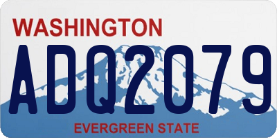 WA license plate ADQ2079