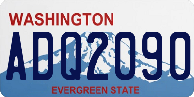 WA license plate ADQ2090