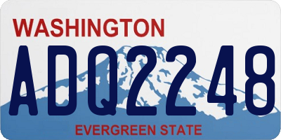 WA license plate ADQ2248
