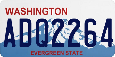 WA license plate ADQ2264
