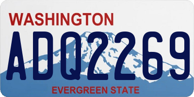 WA license plate ADQ2269