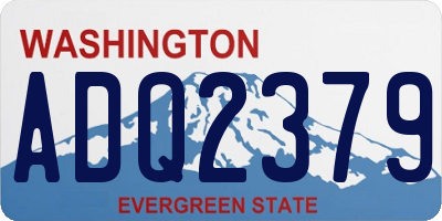 WA license plate ADQ2379
