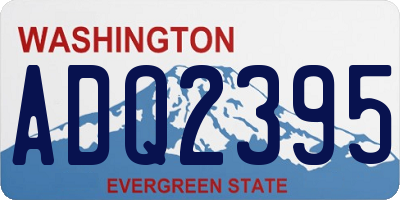 WA license plate ADQ2395