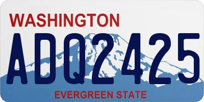 WA license plate ADQ2425