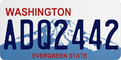 WA license plate ADQ2442