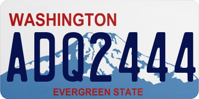 WA license plate ADQ2444