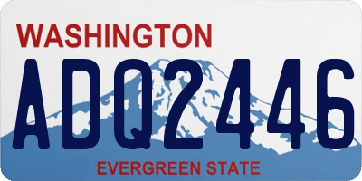 WA license plate ADQ2446