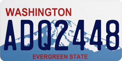 WA license plate ADQ2448