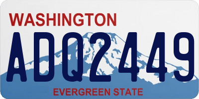 WA license plate ADQ2449