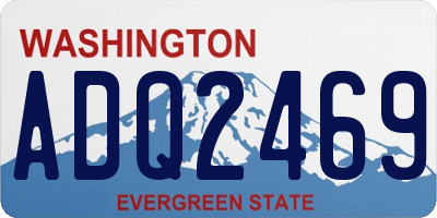WA license plate ADQ2469
