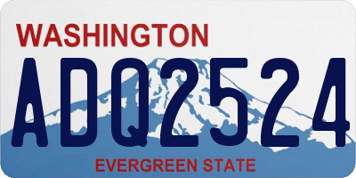 WA license plate ADQ2524