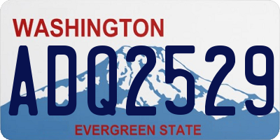 WA license plate ADQ2529