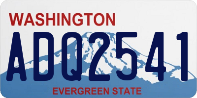 WA license plate ADQ2541