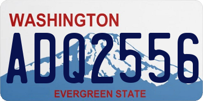 WA license plate ADQ2556