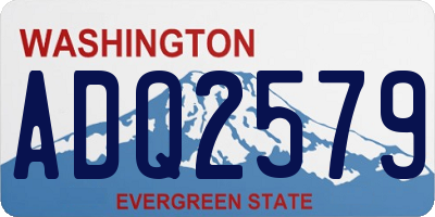 WA license plate ADQ2579