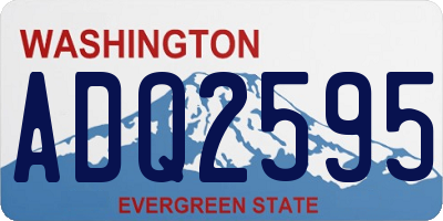 WA license plate ADQ2595
