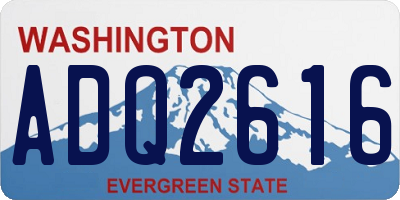 WA license plate ADQ2616