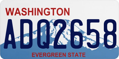 WA license plate ADQ2658