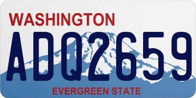 WA license plate ADQ2659