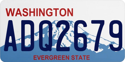 WA license plate ADQ2679