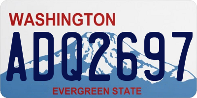 WA license plate ADQ2697