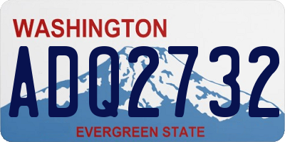 WA license plate ADQ2732