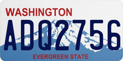 WA license plate ADQ2756